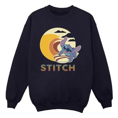 (XL, Navy Blue) Disney Mens Lilo & Stitch Summer Waves Sweatshirt