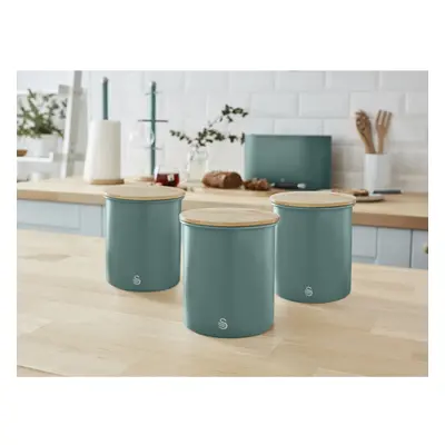 Swan Nordic Set of Storage Canisters in Nordic Green