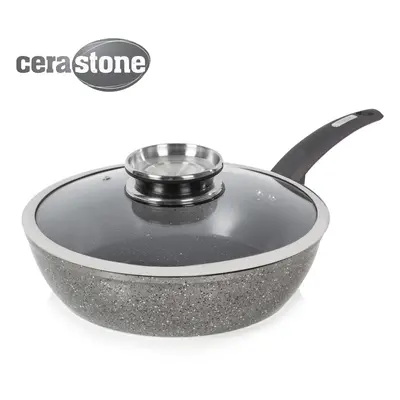 Tower T81202 Cerastone Induction Saute Pan, Non Stick Ceramic Coating, Easy to Clean, Dishwasher