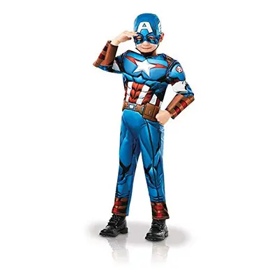 Rubie's 640833M Official Marvel Avengers Captain America Deluxe Child Costume, Boys, Medium Age 