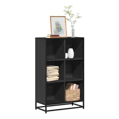 vidaXL Book Cabinet Black 65.5x33x107.5 cm Engineered Wood