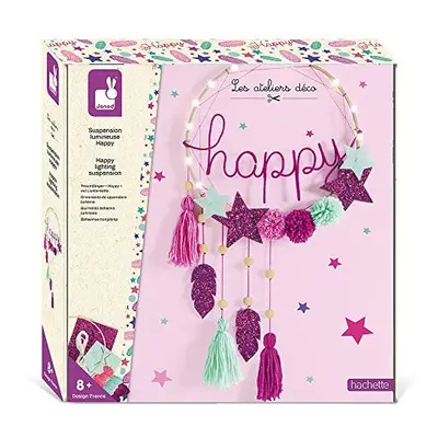 Janod - Happy Wall Light to Make - Les Ateliers DÃ©co - Kid'S Creative Leisure Kit - Teaches Fin