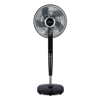 Black+Decker BXFP51006GB Inch Pedestal Fan with Figure Oscillation and Timer, Black