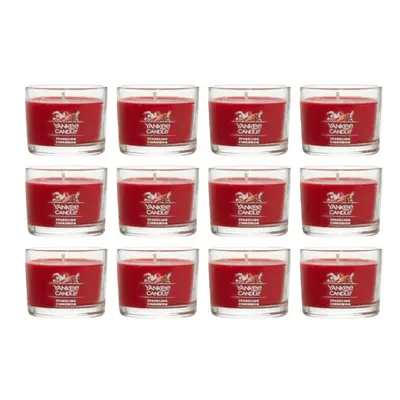 Yankee Candle Signature Votive Mini Candle Jar Sparkling Cinnamon Scent Natural Soy Wax Blend Ca