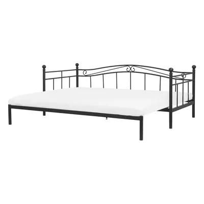 Trundle Bed Metal TULLE x cm (EU Small Single) Black