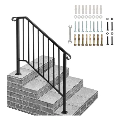 Iron Handrail Railing for Stairs to Steps Handrail for Garden Outdoor Step