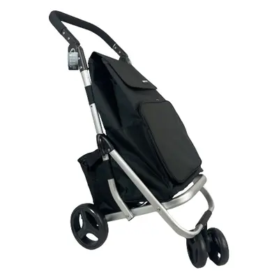 (Black) Hampton&Stewart Wheel Maneuverable Shopping Trolley