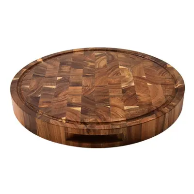 Wood End Grain Cutting Boards Wooden Butcher Block Meat Cutting Wood Thick Board Round Wood Chop