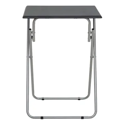 Interiors by Premier Space Saving Folding Table With Sand Black Top, Stylish Side Tables For Liv