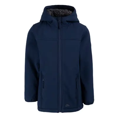 (11-12 Years, Navy) Trespass Girls Softshell Jacket Hooded Kristen