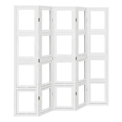 (40 x cm/ piece) vidaXL Room Divider Panel Office Privacy Screen White Solid Wood Paulownia