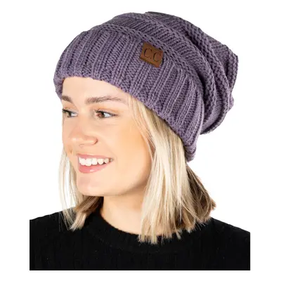 Oversized Slouchy Beanie - Violet