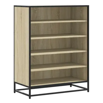 (sonoma oak) vidaXL Shoe Cabinet Shoe Storage Rack Shoe Cupboard Engineered Wood and Metal