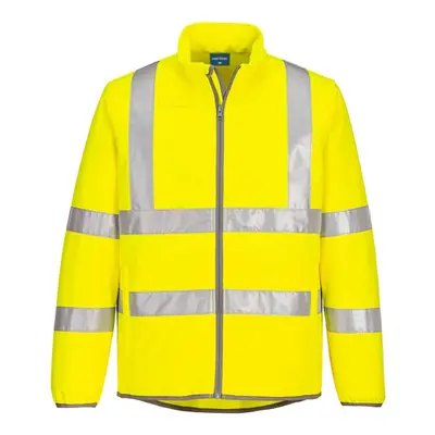 (M, Yellow) Portwest Mens Hi-Vis Eco Friendly Layer Soft Shell Jacket