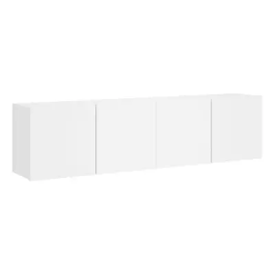 (white, x x cm/ pcs) vidaXL TV Cabinets Wall-mounted Floating TV Unit Floating Shelves TV Stand