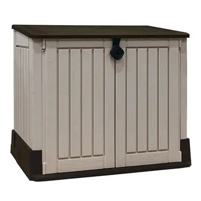 Keter Store It Out Midi Outdoor Plastic Garden Storage Shed, x x cm - Beige/Brown