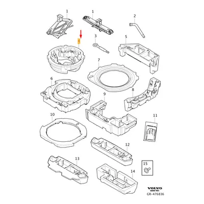 VOLVO XC40 Spare Wheel Box NEW GENUINE