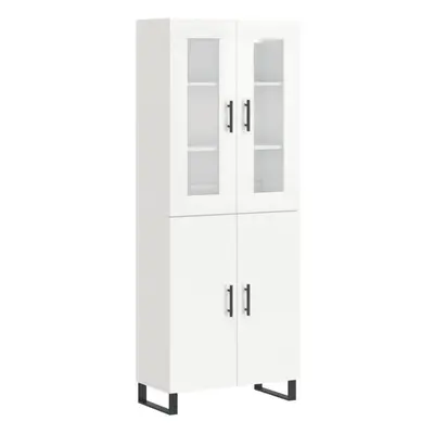 (high gloss white, doors) vidaXL Highboard Sideboard Cupboard Side Board Storage Cabinet Enginee