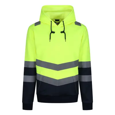 (S, Yellow) Regatta Mens Overhead High-Vis Hoodie