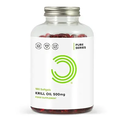 BULK POWDERS Krill Oil Softgels, mg, Pack of