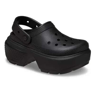 (Black, (Adults')) Crocs Stomp Clog Thermoplastic Black Clogs