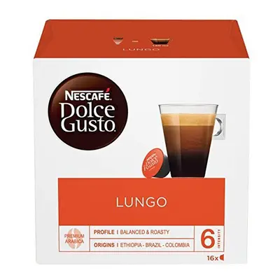 NESCAFÃ Dolce Gusto Lungo Coffee Pods, Capsules (Pack of 3, Total Capsules, Servings)