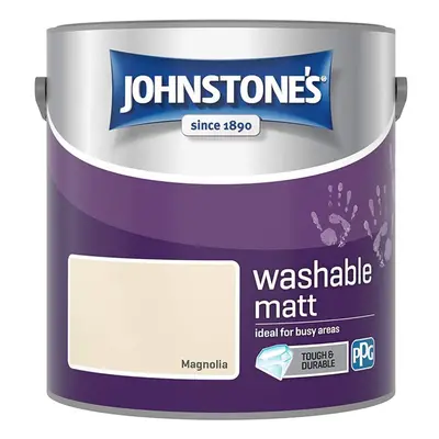 Johnstones Washable Matt Wall Emulsion Paint 2.5l Magnolia