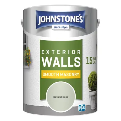 Johnstone's â Exterior Smooth Masonry Paint â Natural Sage â Up to Years Protection â We