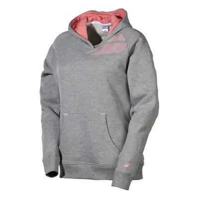 (6-8 Years Old) Babolat Girls Core Club Hoody Warm Sport Tennis Junior Kids Children - Grey/Pink