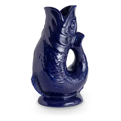 Wade Fish Jug, Earthenware, Iconic UK Heritage, Made in Stoke-on-Trent, 0.6L, Cobalt Blue WA9678