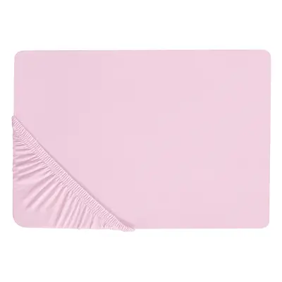 Fitted Sheet JANBU Cotton Pastel Pink