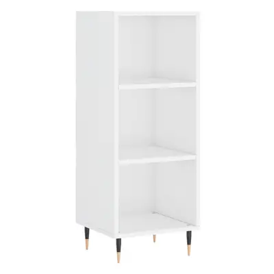 (high gloss white) vidaXL Sideboard Highboard Cupboard Side Cabinet Concrete Grey Engineered Woo