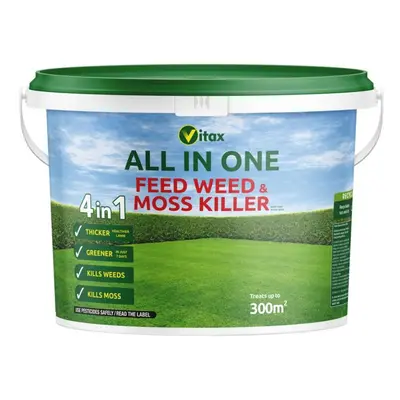 Vitax All In One Feed Weed & Moss Killer Tub 300sqm [5FWM96]