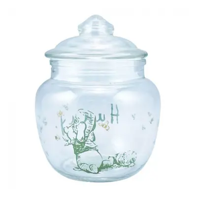 Disney Winnie the Pooh with Hunny Pot Glass Storage Jar