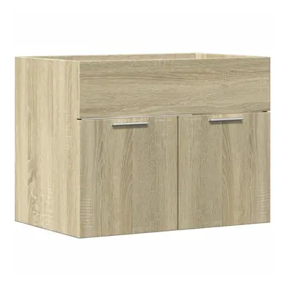 vidaXL Sink Cabinet Vanity Unit Storage Cupboard Sonoma Oak Engineered Wood