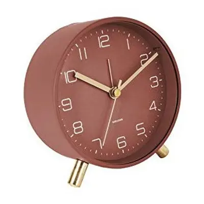 PT Living Alarm Clock Lofty Metal Matt Warm Red, Diameter cm, 5.2 cm