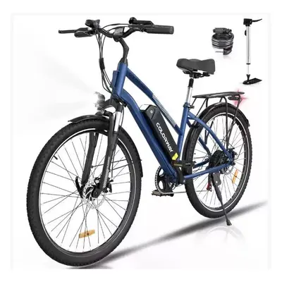 (Blue) COLORWAY BK27 28" Electric Mountain Bike 250W 36V