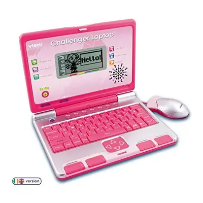 VTech Challenger Laptop, Pink, Kids Laptop with Vocabulary, Maths & French Learning Games, Playe