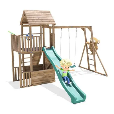 Climbing Frame - BalconyFort Max Monkey Bars Double Swing