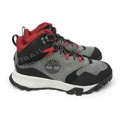 (US 11) Timberland Mens Garrison Trail Waterproof Mid Hiking Boots High Top - Dark Grey