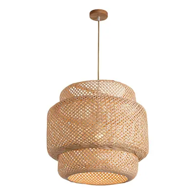 Pendant Light Ceiling Retro Hanging Cafe Lights Loft Japanese Style Hand Weaved Bamboo Woven Lam