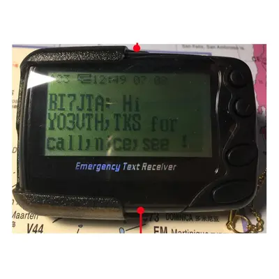 Programmable Alphanumeric Pager POCSAG Pager Emergency text Receiver and Cable for MMDVM DAPNET 