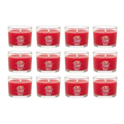 Yankee Candle Signature Votive Mini Candle Jar Red Apple Wreath Scent Natural Soy Wax Blend Cand