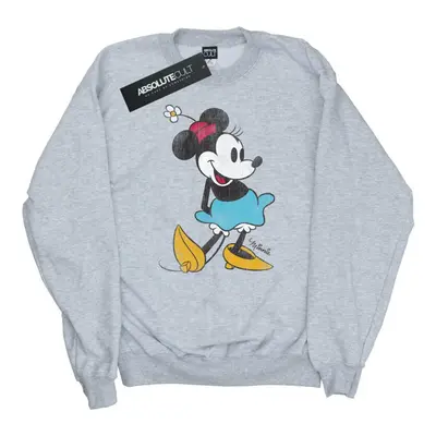 (XS, Heather Grey) Disney Womens/Ladies Classic Minnie Mouse Heather Sweatshirt