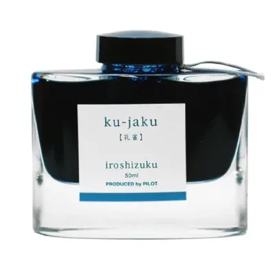 Pilot Iroshizuku Fountain Pen Ink - 50ml Bottle - Ku-Jaku Peacock