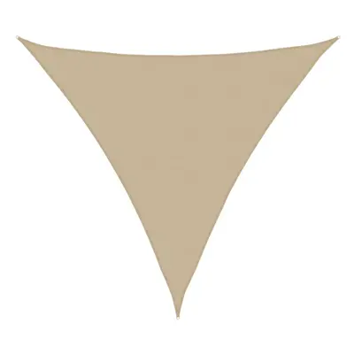 vidaXL Sunshade Sail Oxford Fabric Triangular 4x4x4 m Beige Sunscreen Canopy