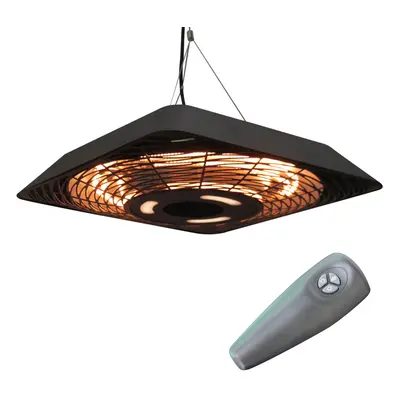 Outsunny 2000W Patio Electric Hanging Ceiling Heater Halogen Remote Aluminium