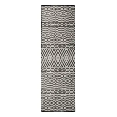 (black stripes, x cm) vidaXL Outdoor Flatweave Rug Patio Garden Runner Mat Area Rug Floor Carpet