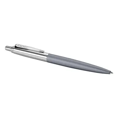 Parker Jotter Ballpoint Pen | Alexandra Matte Grey with Chrome Trim | Medium Point Blue Ink | Gi