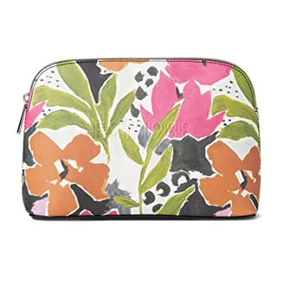 MEGSCON Printed Magnolia Makeup Bag, Pink, Pink, One Size